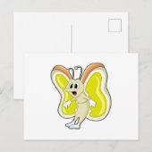 Buttergelb Postkarte (Vorne/Hinten)