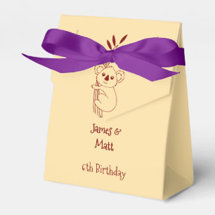 Buttergelb & Rote australische Tiere Geburtstag Geschenkschachtel