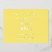 Buttergelb Save the Date