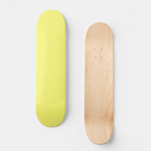 Buttergelb Skateboard (Vorderseite)