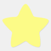 Buttergelb Stern-Aufkleber (Vorderseite)