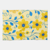 Buttergelb und blau geschirrtuch (Horizontal)