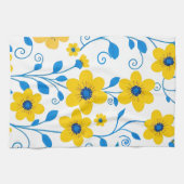 Buttergelb und blau geschirrtuch (Horizontal)