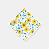 Buttergelb und blau serviette (Ecke)