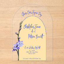 Buttergelb und Lilac farbige Sun Orchid-Hochzeit