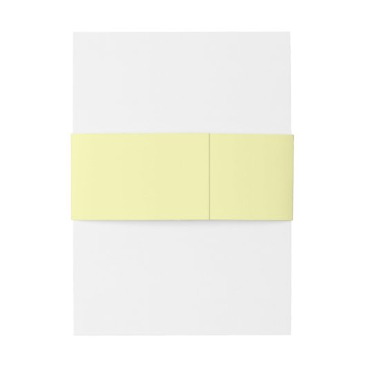 Buttergelb und Minimalistische Hochzeit Einladungsbanderole (Rückseitenbeispiel)