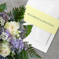Buttergelb und Minimalistische Hochzeit