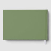 Buttergelb und Minimalistische Hochzeit Gästebuch (Rückseite)