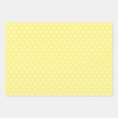 Buttergelb und Weißpolka Dots Wildblumen Geschenkpapier Set (Vorderseite 3)