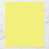 Buttergelb Weinetikett (Einzelnes Label)