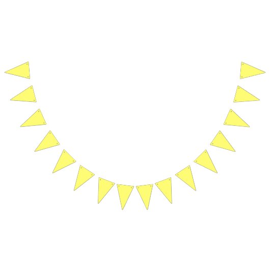 Buttergelb Wimpelkette (Alle)