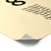 Buttergelbe Hochzeitskarte Poster (Ecke)