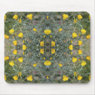 Buttergelbe Kalifornische Mohnblumen-Mauspad Mousepad