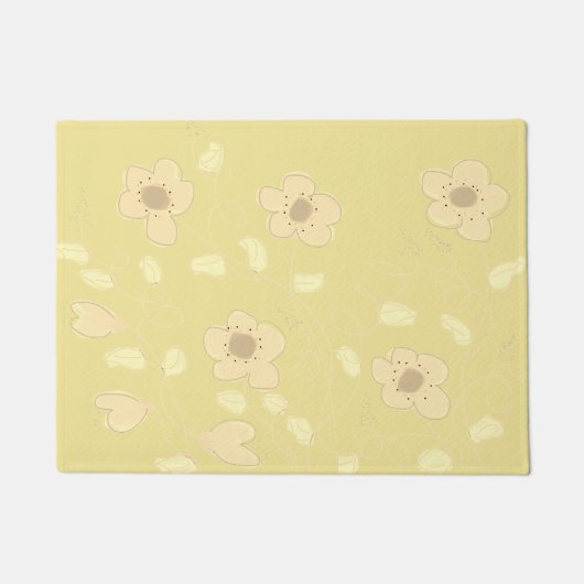 Buttergelbe Mat Fußmatte (Vorderseite)