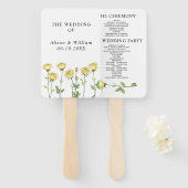 Buttergelbe Rose Blume Blumenzwiebelprogramm Fächer (Vorne und Hinten)