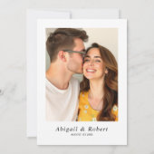 Buttergelbe Rose Blume Romantische Blumenhochzeit Einladung (Rückseite)