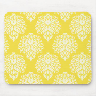 Buttergelbe Südliche Hütte Damaske Mousepad
