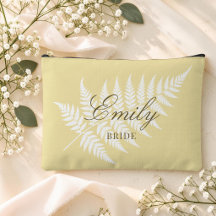 Buttergelbe Weiße Farn Elegante Kleine Hochzeits-