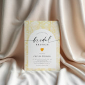 Buttergelbes Brautparty Einladung