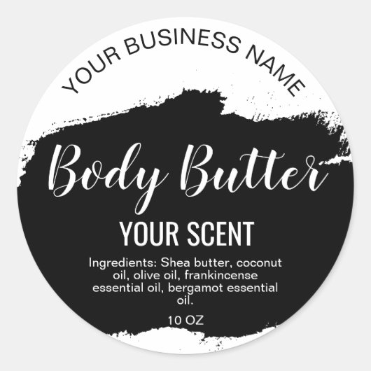 Buttergold Rosa klassischer Sticker (Vorderseite)