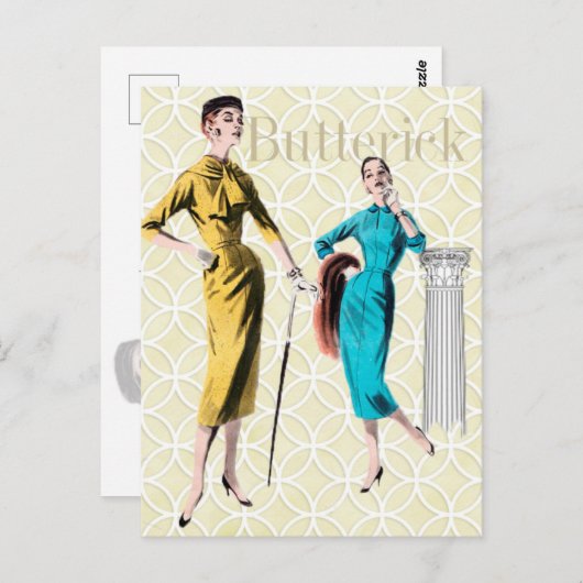 Butterick Postkarte (Vorne/Hinten)