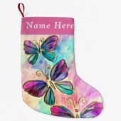 Buttering Weihnachts-Strumpf mit Ihrem eigenen Nam Kleiner Weihnachtsstrumpf (Vorderseite)