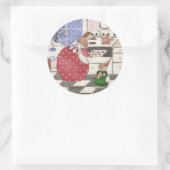 Butterkekse Runder Aufkleber (Tasche)