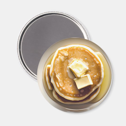 Butterkuchen mit Sirup Food Magnet (Vorderseite/Rückseite)