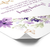 Butterlila Schnuller-Jagdspiel Poster (Ecke)