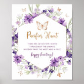 Butterlila Schnuller-Jagdspiel Poster (Vorne)