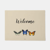 Butterly Muster-Willkommens-Tür-Matte Fußmatte (Vorderseite)