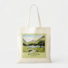 Buttermere Lake, Cumbria Aquarellmalerei Tragetasche