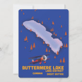 Buttermere Lake, Lake District Reiseplakat (Rückseite)