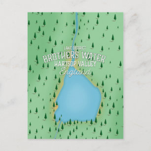 Buttermere Lake, Lake District Reiseplakat Postkarte