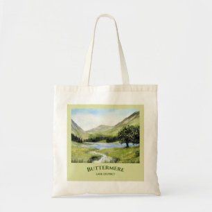 Buttermere-See, Cumbria Aquarellmalerei Tragetasche