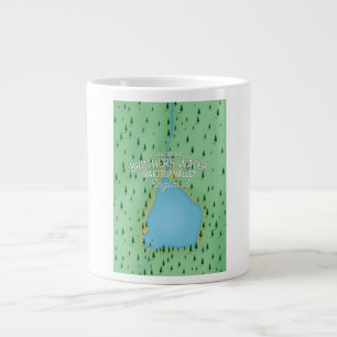 Buttermere-See, Seebad-Reiseplakat Jumbo-Tasse