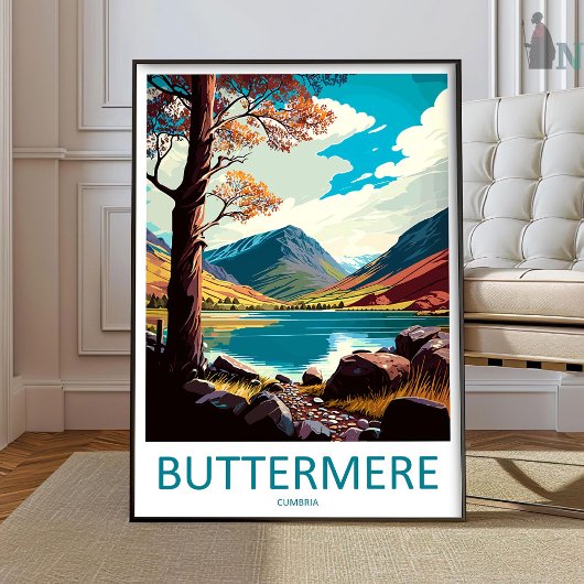 Buttermere Travel Print Wall Art Buttermere Wall H Poster