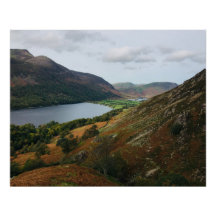 Buttermere und Crummock Water Poster