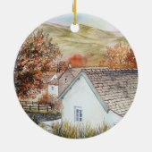 Buttermere Village, Lake District, England Keramik Ornament (Hinten)