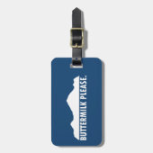 Buttermilch Colorado Bitte Gepäckanhänger (Vorderseite vertikal)