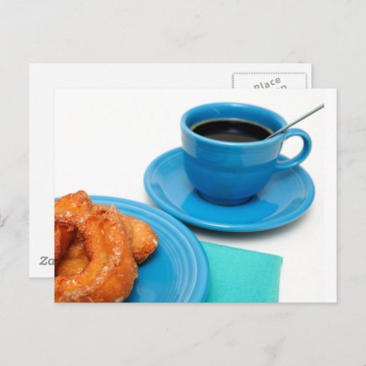 Buttermilch Donut Postkarte (Vorne/Hinten)