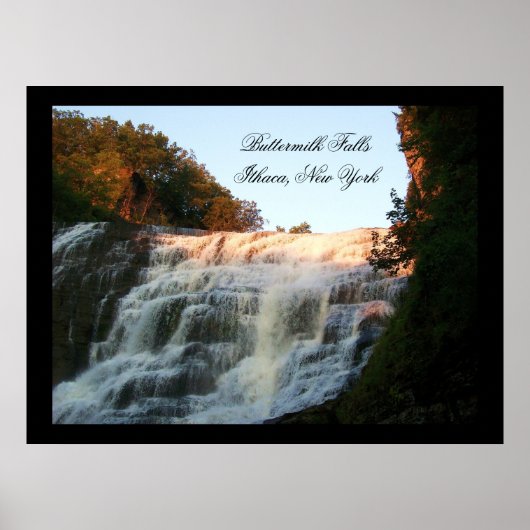 BUTTERMILCH FALLS, ITHACA, NEW YORK-Plakat Poster (Vorne)