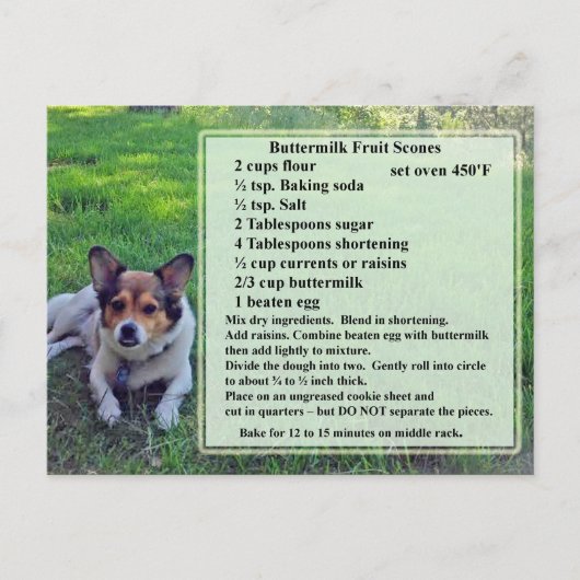 Buttermilch Fruchtsäfte Rezept Postkarte (Vorderseite)