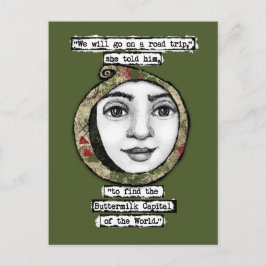 Buttermilch-Hauptstadt der Weltpostkarte Postkarte