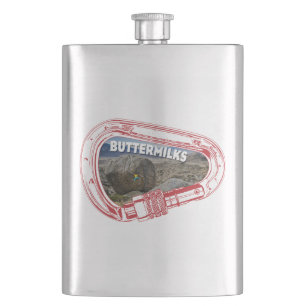 Buttermilch Klettern Carabiner Flasche Flachmann