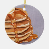 Buttermilch-Pfannkuchen Shortstack Keramik Ornament (Vorne)