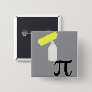 Buttermilch-Pi-Knopf Button