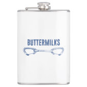 Buttermilch Rock Klettern Quickziehen Flachmann (Vorderseite)