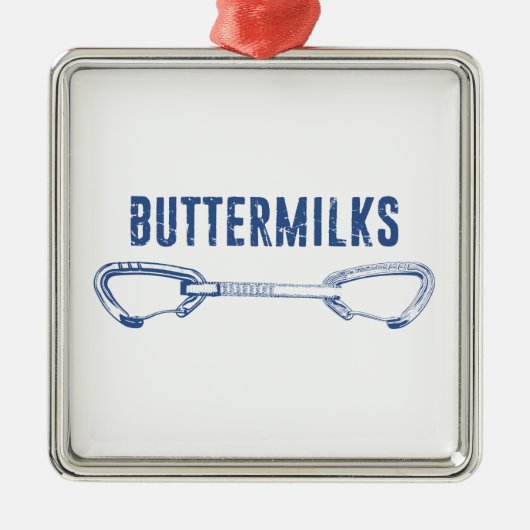 Buttermilch Rock Klettern Quickziehen Ornament Aus Metall (Vorne)