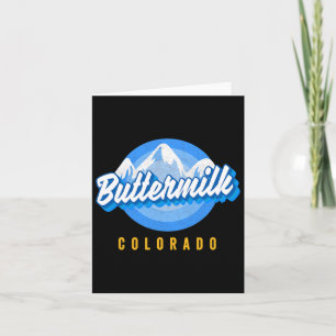 Buttermilch Snowboarding Co Ski Colorado Mountain Karte
